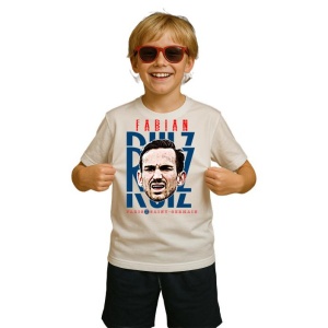 Tricou Copii din bumbac cu fotbalistul Fabian Ruiz Pena-Paris Saint-Germain