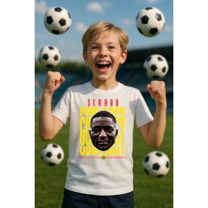 Tricou Copii din bumbac cu fotbalistul Serhou Yadaly Guirassy-Borussia Dortmund - Img 6
