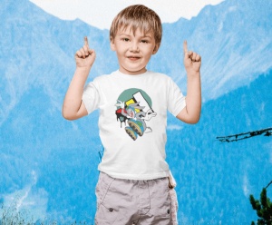 Tricou copii din bumbac personalizat haios cu Bugs Bunny din desene Looney Tunes - Cadou - Img 4