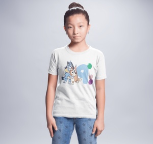Tricou Copii Haios Personalizat - Bluey - Zi de nastere - Cadou - Img 2