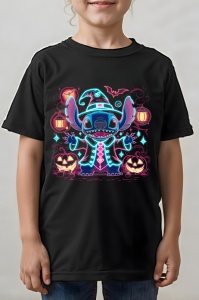 Tricou copii - NEON STITCH - stitch, distractie, extraterestru, copii
