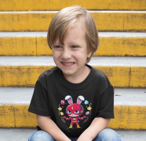 Tricou copii personalizat - Easter The Flash - din bumbac, personalizat - Cadou - Img 2