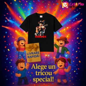 Tricou Copii Roblox Chitaristul Sufletului din bumbac 100% - Img 6