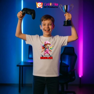Tricou Copii Roblox Ciudatul Gotic din bumbac 100% - Img 9