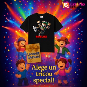 Tricou Copii Roblox Dansatorul Gamer din bumbac 100% - Img 6