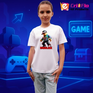 Tricou Copii Roblox Flacara Graffiti din bumbac 100% - Img 7