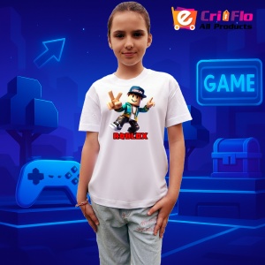 Tricou Copii Roblox Maestrul Vibe din bumbac 100% - Img 8