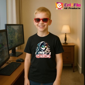 Tricou Copii Roblox Mirele Cool din bumbac 100% - Img 5