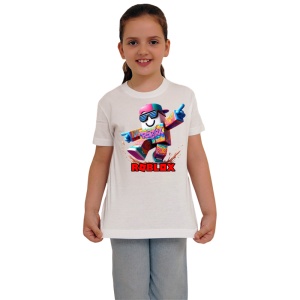 Tricou Copii Roblox Ochelari Cool din bumbac 100% - Img 3