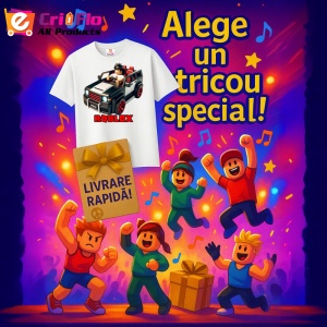Tricou Copii Roblox Soferul Drift din bumbac 100% - Img 10