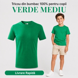 Tricou Copii Simplu din bumbac pentru Băieți 135 - Img 40