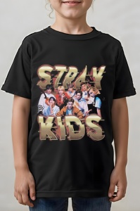 Tricou copii - Stray Kids KPOP - KPOP, Stray Kids, idol, stil, muzică, trendy, cultură, energie, grup, fanbase