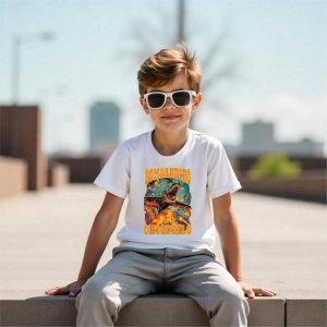 Tricou Copii Tralalelo Tra la la Bombardiro Crocodilo Funny Brainrot Italian Brainrot Meme T-Shirt