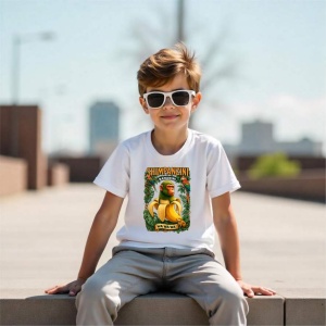 Tricou Copii Tralalelo Tra la la Shimpanzini Bananini Italian Brainrot Chimpanzee and Banana T-Shirt - Img 5