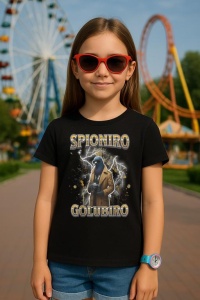Tricou Copii Tralalelo Tra la la Spioniro Golubiro Italian Brainrot Meme Humor Trend T-Shirt - Img 3