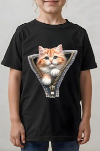 Tricou copii - Zipping Cat v3 - Img 2