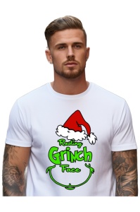 Tricou Craciun Barbat - Resting Grinch Face