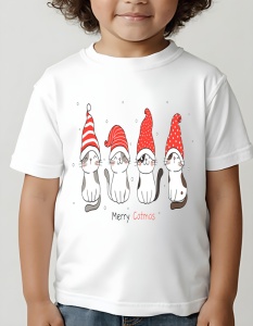Tricou Craciun copii - Meowy Christmas