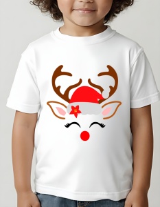 Tricou Craciun copii - Santa's reindeer