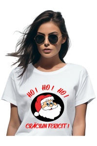 Tricou Craciun dama - Ho! Ho! Ho!