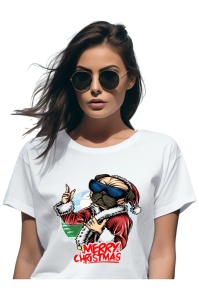 Tricou Craciun dama - Merry Christmas Dog