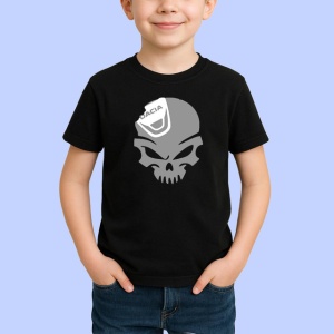Tricou Craniu Cu Sapca Dacia Logan Auto, din bumbac 100%, tricou negru Copii | Dama | Barbat - Img 2