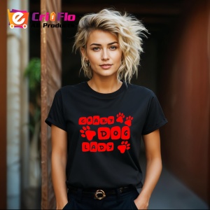 Tricou crazy dog lady mesaj pentru iubitoarele de caini, Copii | Dama | Barbat , tricou negru - Img 4