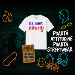 Tricou Da, Sunt diferit - Copii | Dama | Barbat - Img 6