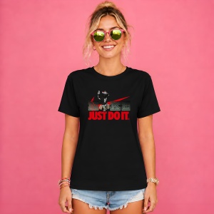 Tricou Daffy Duck Black Bird Urban Rebel Street Design, din bumbac 100%, tricou negru, Copii | Dama | Barbat - Img 2