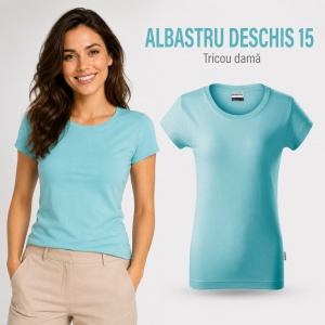 Tricou Damă Bumbac 100%, Croială Cambrată, Guler Rotund, Material Confortabil, 14 Culori, Mărimi S–3XL - Img 12