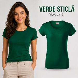 Tricou Damă Bumbac 100%, Croială Cambrată, Guler Rotund, Material Confortabil, 14 Culori, Mărimi S–3XL - Img 22