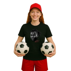 Tricou Dama cu fotbalistul Ademola Lookman-Atalanta BC din bumbac 100% - Img 7