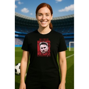 Tricou Dama cu fotbalistul Alexis Mac Allister-Liverpool FC din bumbac 100% - Img 6