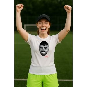 Tricou Dama cu fotbalistul David Raya-Arsenal FC din bumbac 100% - Img 10