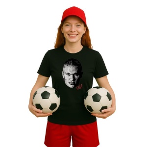 Tricou Dama cu fotbalistul Erling Haaland-Manchester City din bumbac 100% - Img 7