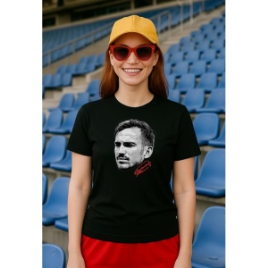 Tricou Dama cu fotbalistul Fabian Ruiz-Paris Saint-Germain PSG din bumbac 100% - Img 2