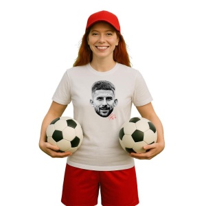 Tricou Dama cu fotbalistul Guglielmo Vicario-Tottenham din bumbac 100% - Img 9