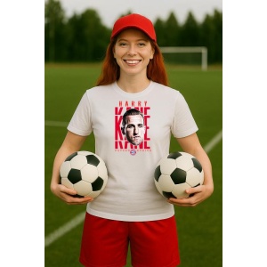 Tricou Dama cu fotbalistul Harry Edward Kane-Bayern Mnchen din bumbac 100% - Img 4
