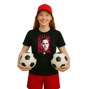 Tricou Dama cu fotbalistul Harry Edward Kane-Bayern Mnchen din bumbac 100% - Img 8