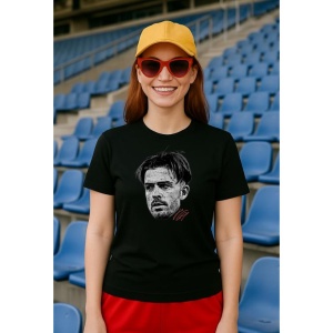 Tricou Dama cu fotbalistul Jack Grealish-Manchester City din bumbac 100% - Img 2