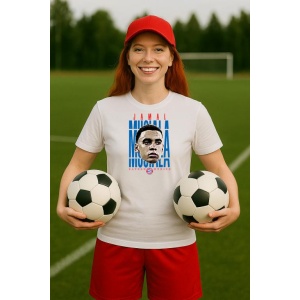 Tricou Dama cu fotbalistul Jamal Musiala-Bayern Mnchen din bumbac 100%
