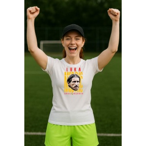 Tricou Dama cu fotbalistul Luka Modric-Real Madrid din bumbac 100%