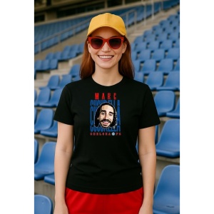 Tricou Dama cu fotbalistul Marc Cucurella Saseta-Chelsea FC din bumbac 100% - Img 2