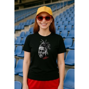 Tricou Dama cu fotbalistul Nico Williams-Athletic Bilbao din bumbac 100%
