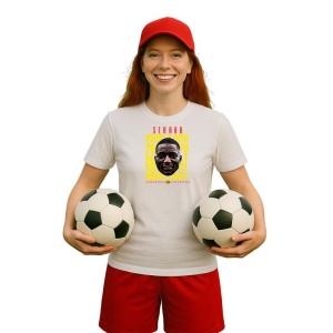 Tricou Dama cu fotbalistul Serhou Yadaly Guirassy-Borussia Dortmund din bumbac 100% - Img 12