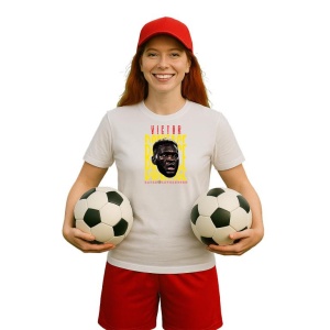 Tricou Dama cu fotbalistul Victor Okoh Boniface-Bayer Leverkusen din bumbac 100% - Img 11