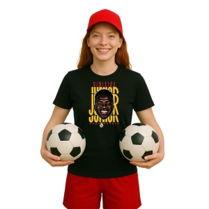 Tricou Dama cu fotbalistul Vincius Jos Paixuo de Oliveira Jnior-Real Madrid din bumbac 100% - Img 8