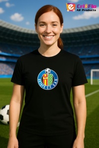 Tricou dama cu logo stema Getafe logo Spania , din bumbac 100% - Img 6