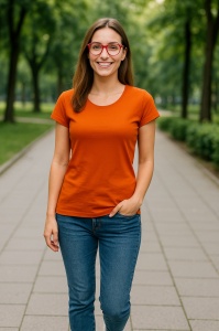 Tricou Dama decoltat, din bumbac 100% - Img 14