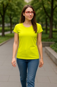 Tricou Dama decoltat, din bumbac 100% - Img 24
